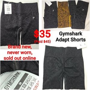 Gymshark Black Patterned Shorts
